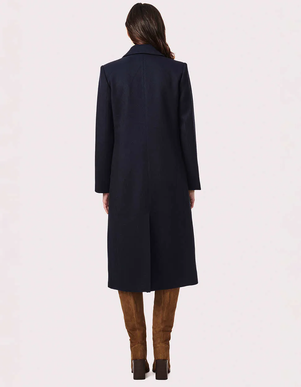 London Long Vegan-Wool Coat