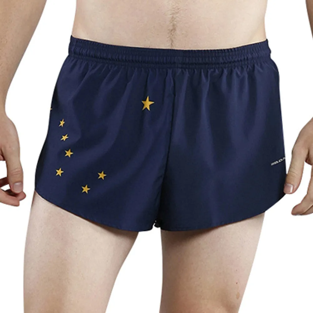 Men's 1" Elite Split Shorts- Alaska