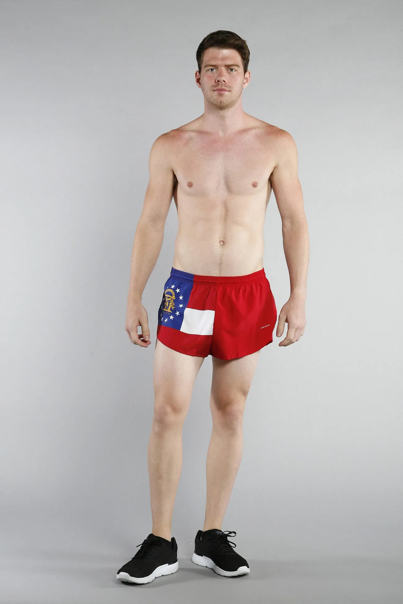 Men's 1" Elite Split Shorts- Georgia