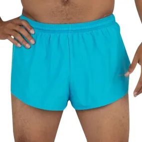 Men's 1" Elite Split Shorts- Vivid Blue