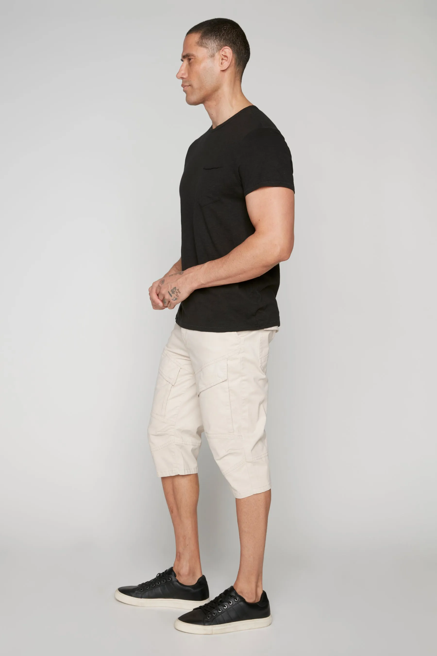 Men's 5-Pocket Cargo Capri Shorts - Sand