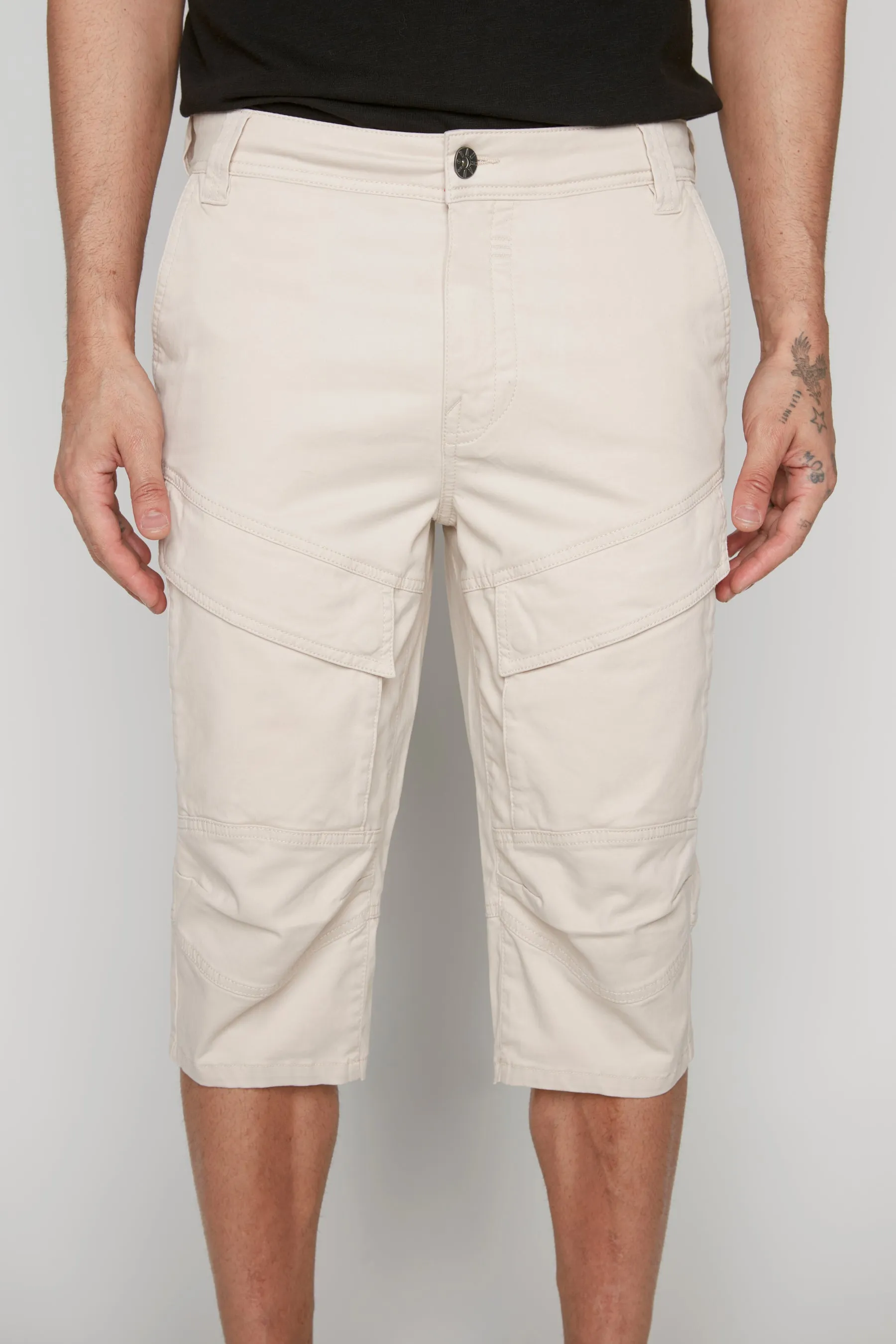 Men's 5-Pocket Cargo Capri Shorts - Sand