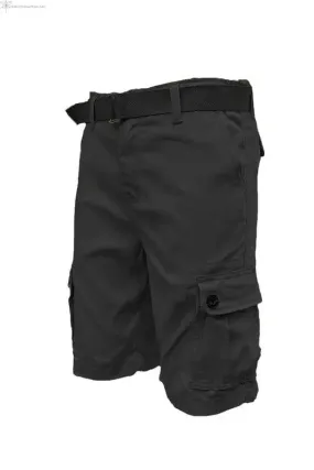 Men's Cargo Shorts With Belt