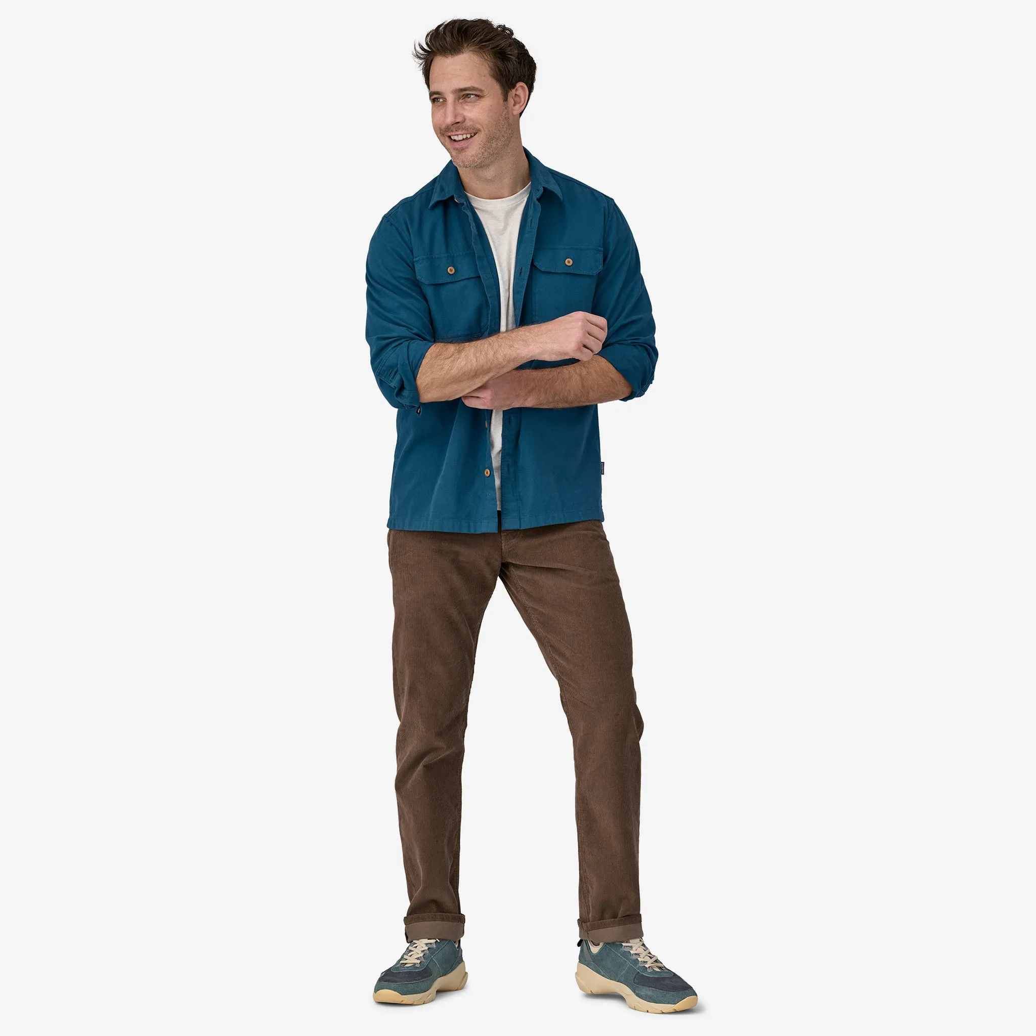 Men's Long-Sleeved Organic Cotton Midweight Fjord Flannel Shirt