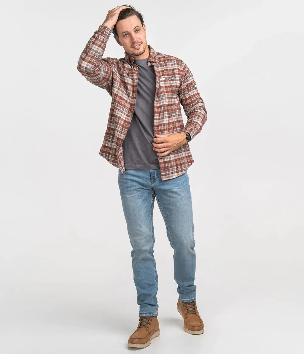 Men's Redmont Checkered Button Up Flannel Shirt