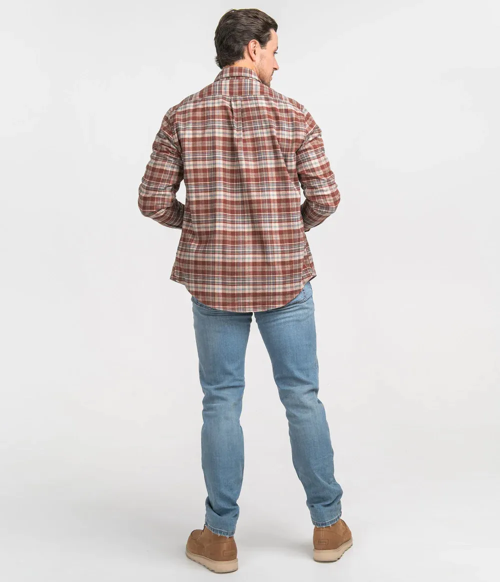 Men's Redmont Checkered Button Up Flannel Shirt