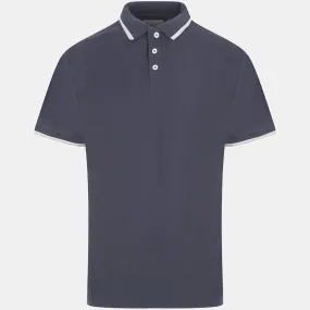 Men`s Tipped Collar Polo Navy