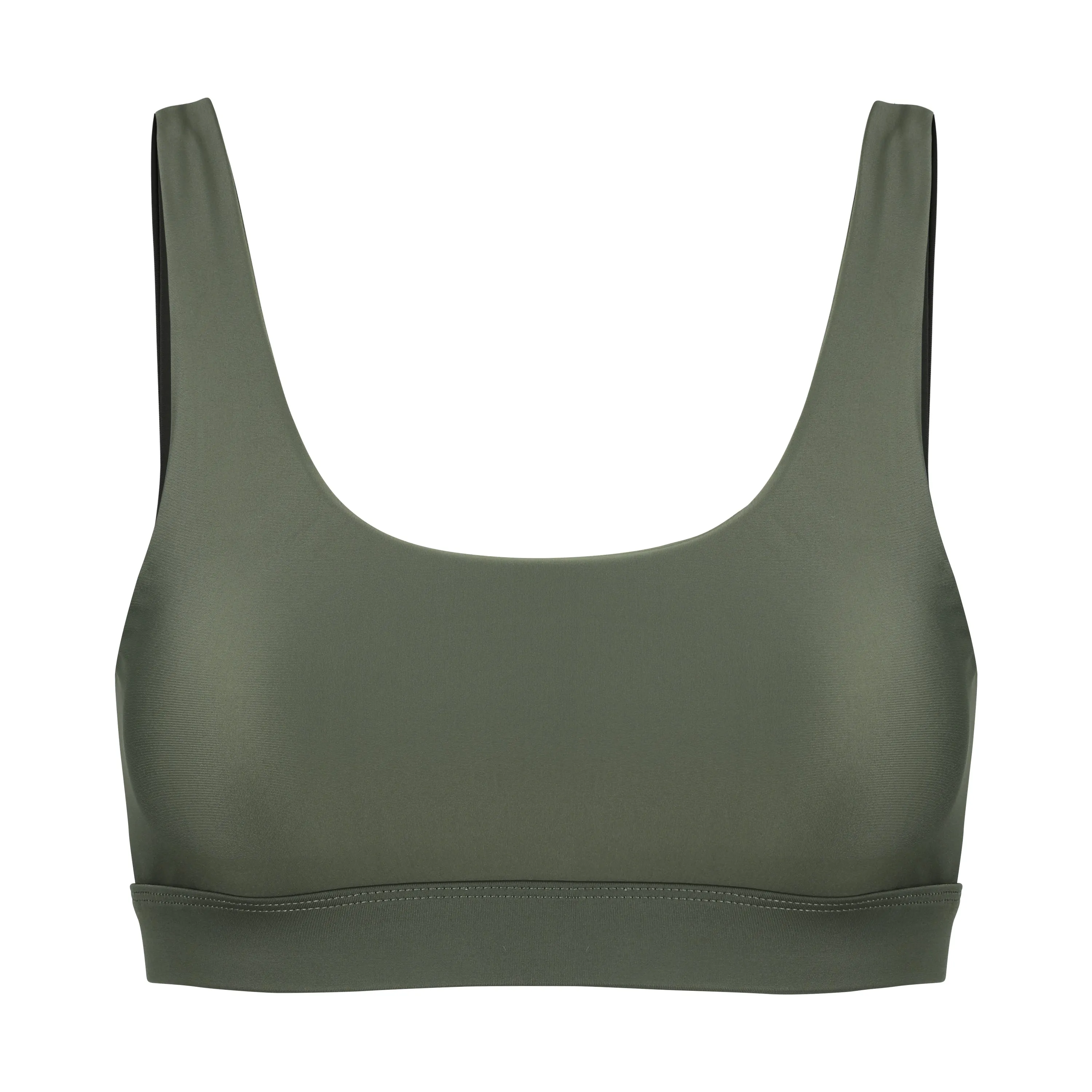 Mera Classic Sports Bra | Recycled Nylon | Olive