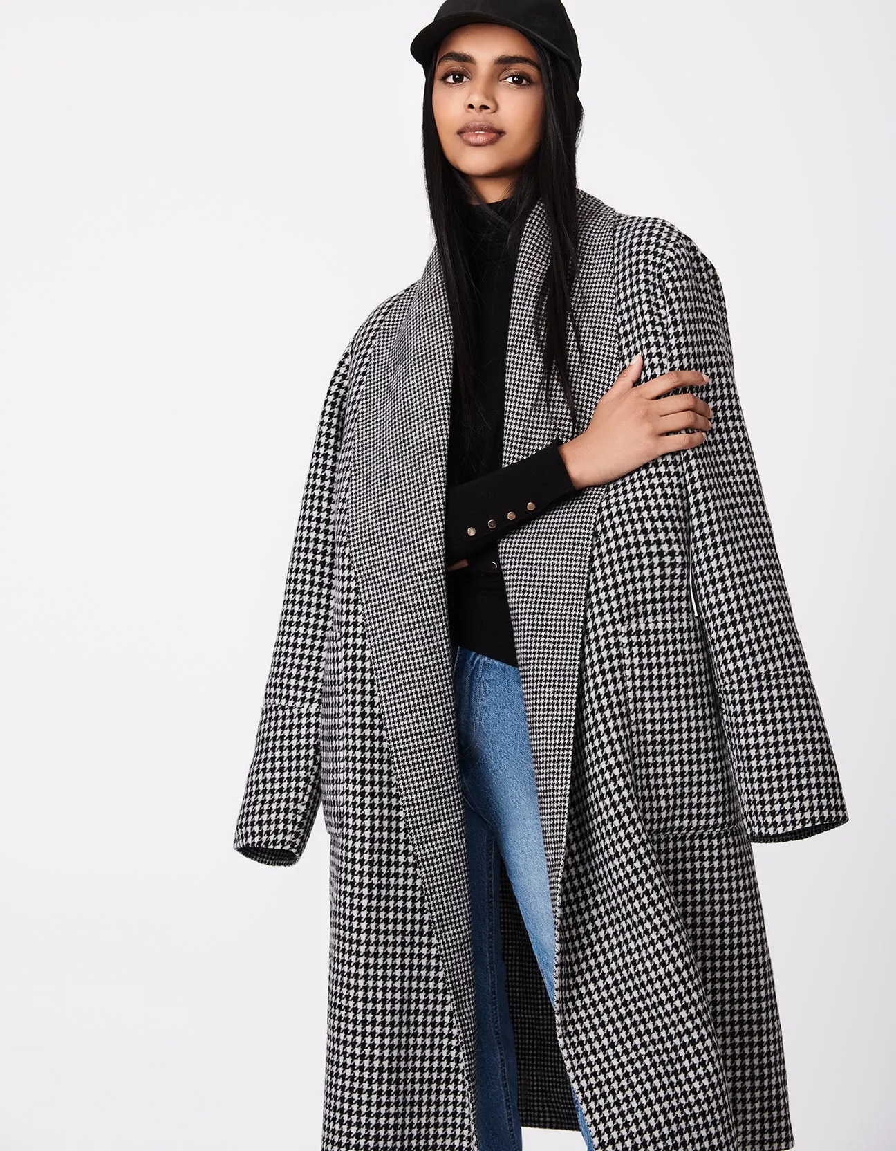 Metro Print-Mix Wool Coat