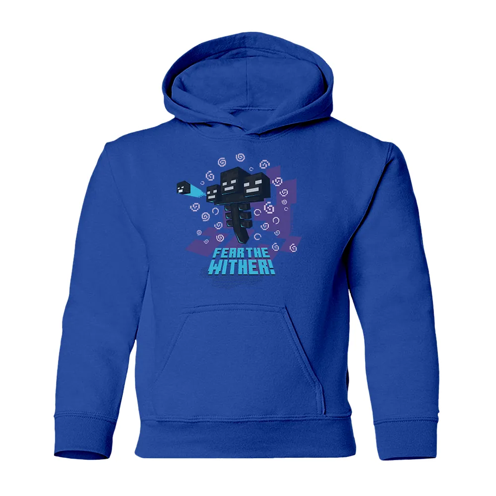 Minecraft Jolly Mobs Fear the Wither Kids Pullover Hoodie