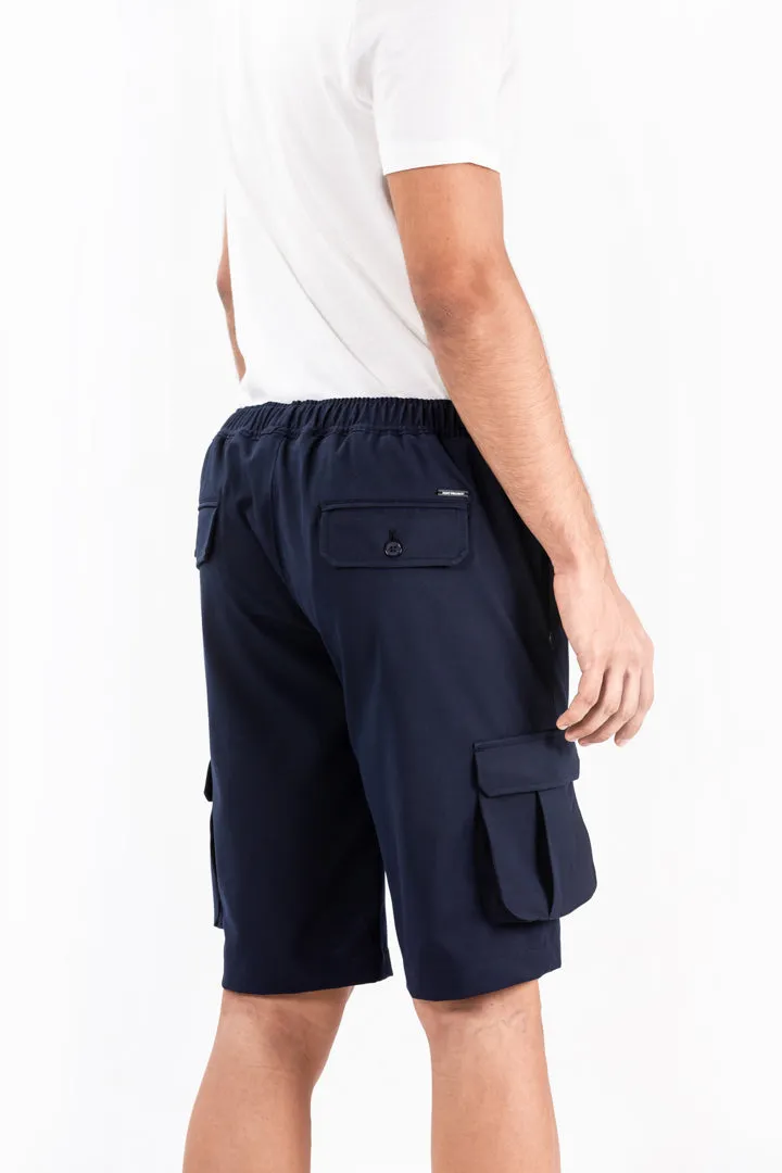 Navy All Weather Stretch Cargo Shorts