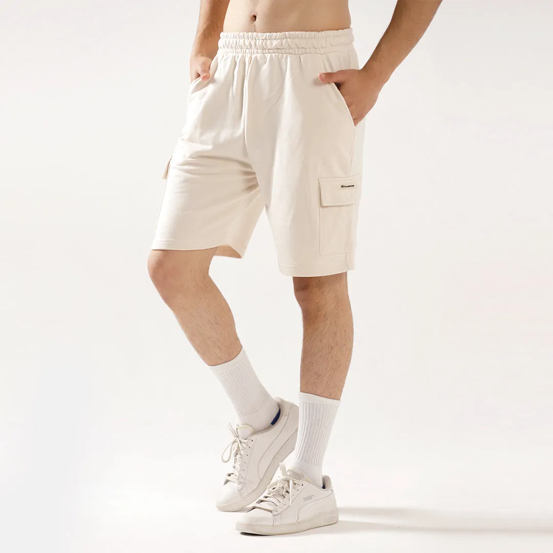 Off White Cargo Relax Fit Shorts