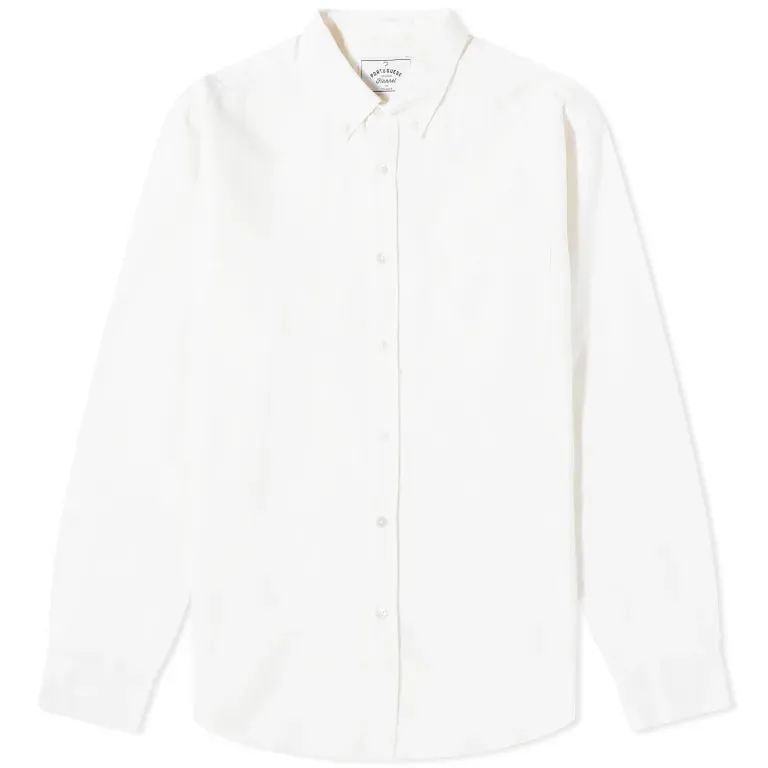 Portuguese Flannel Belavista Long Sleeve Shirt - Off White