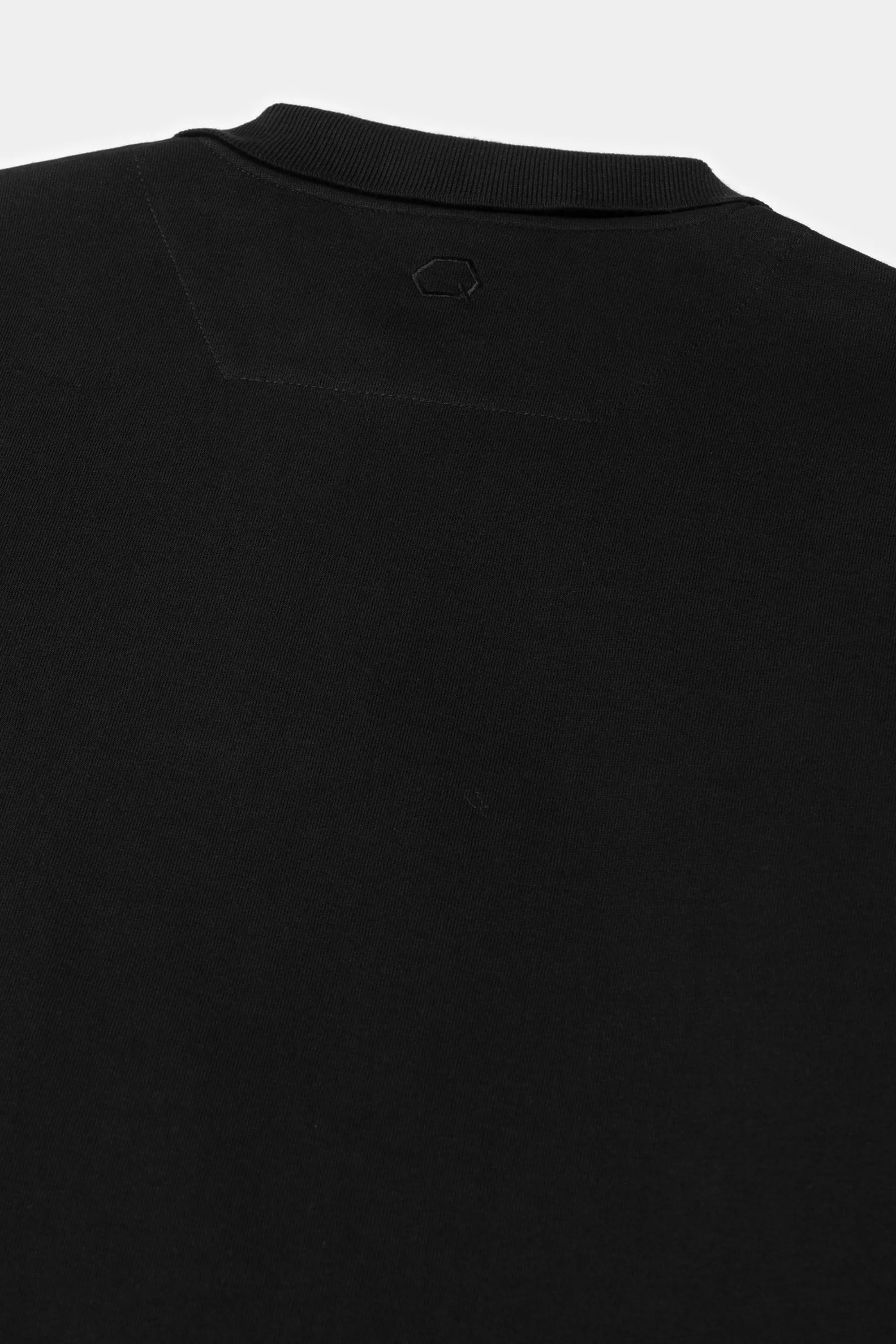 Q-Series Regular Fit Longsleeve Polo Jet Black