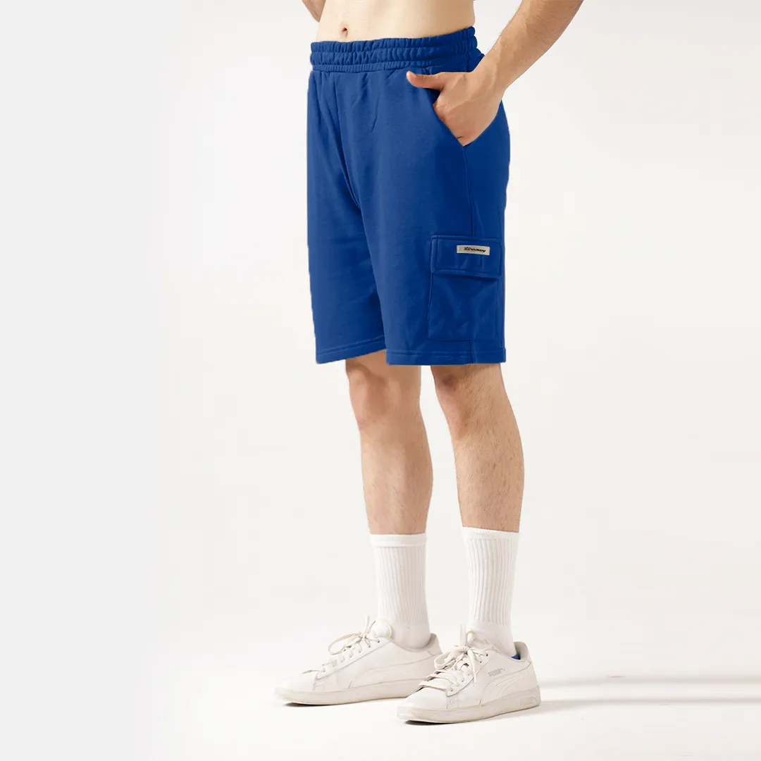 Royal Blue Cargo Relax Fit Shorts