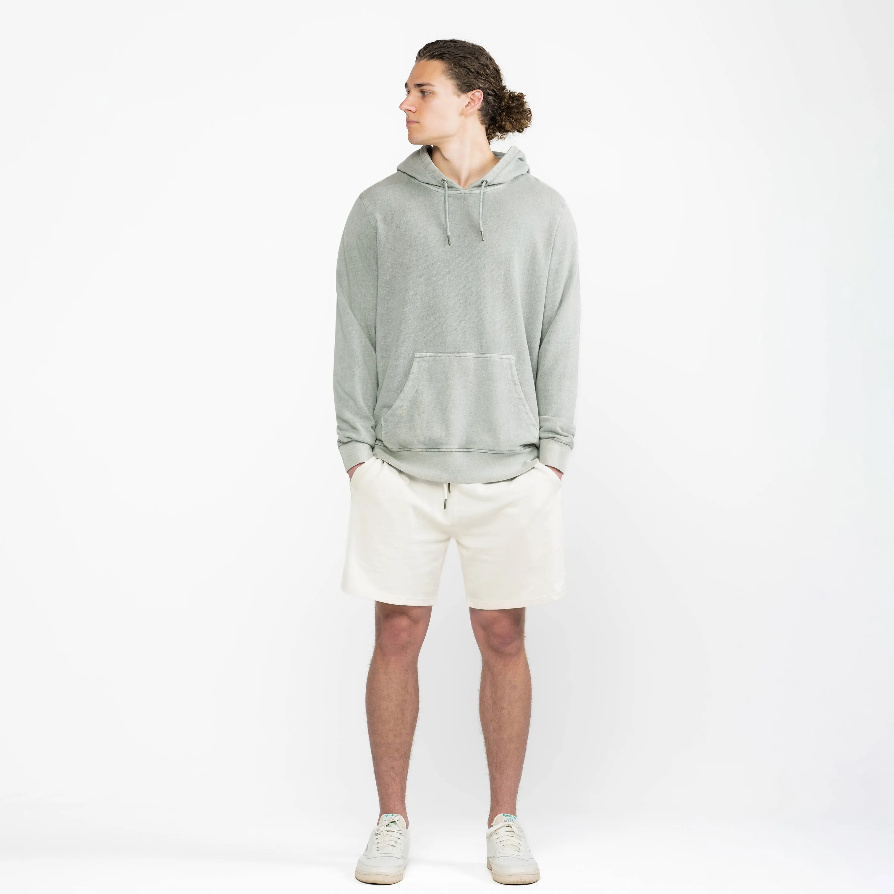 Sage Organic Cotton French Terry Hooded Sweatshirt