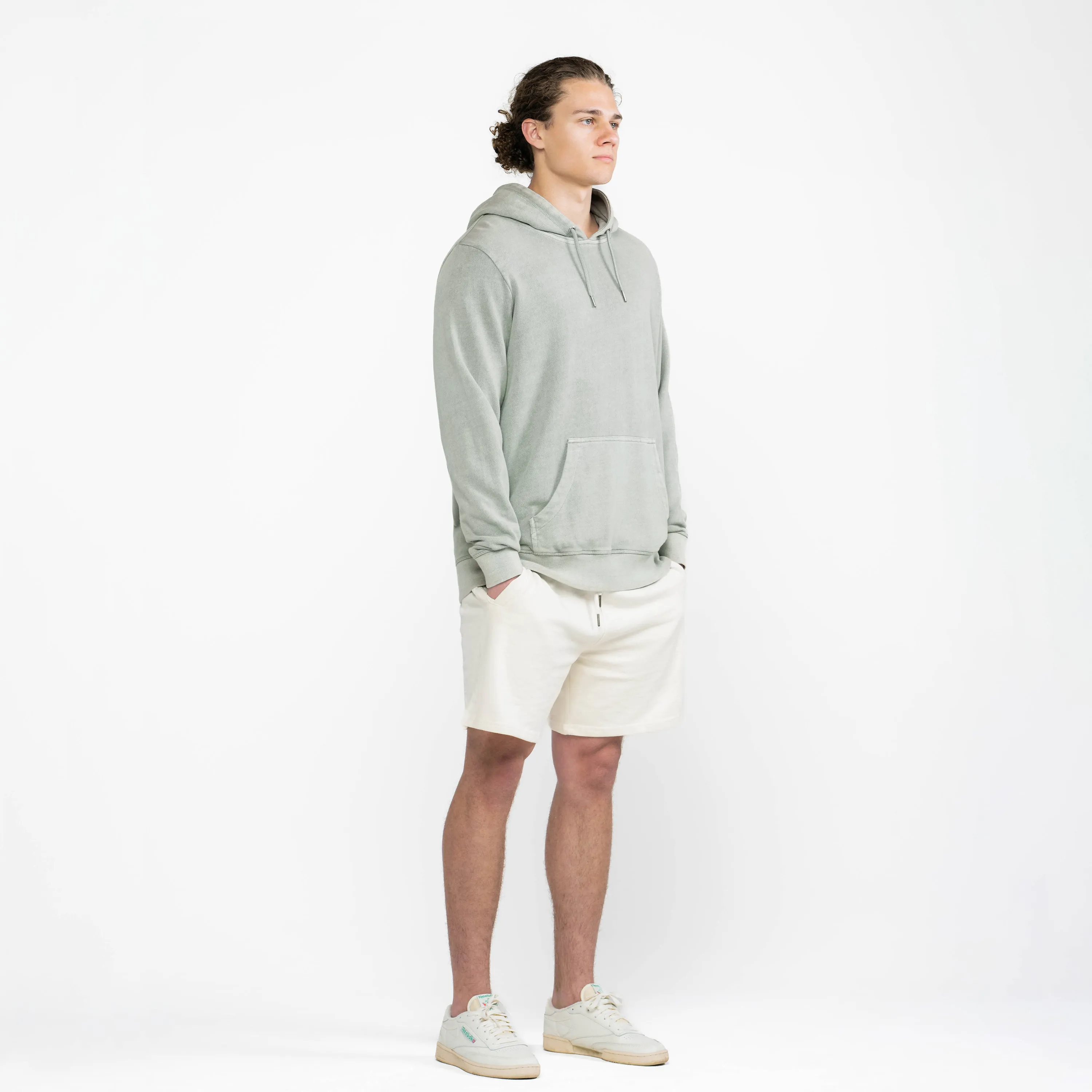 Sage Organic Cotton French Terry Hooded Sweatshirt