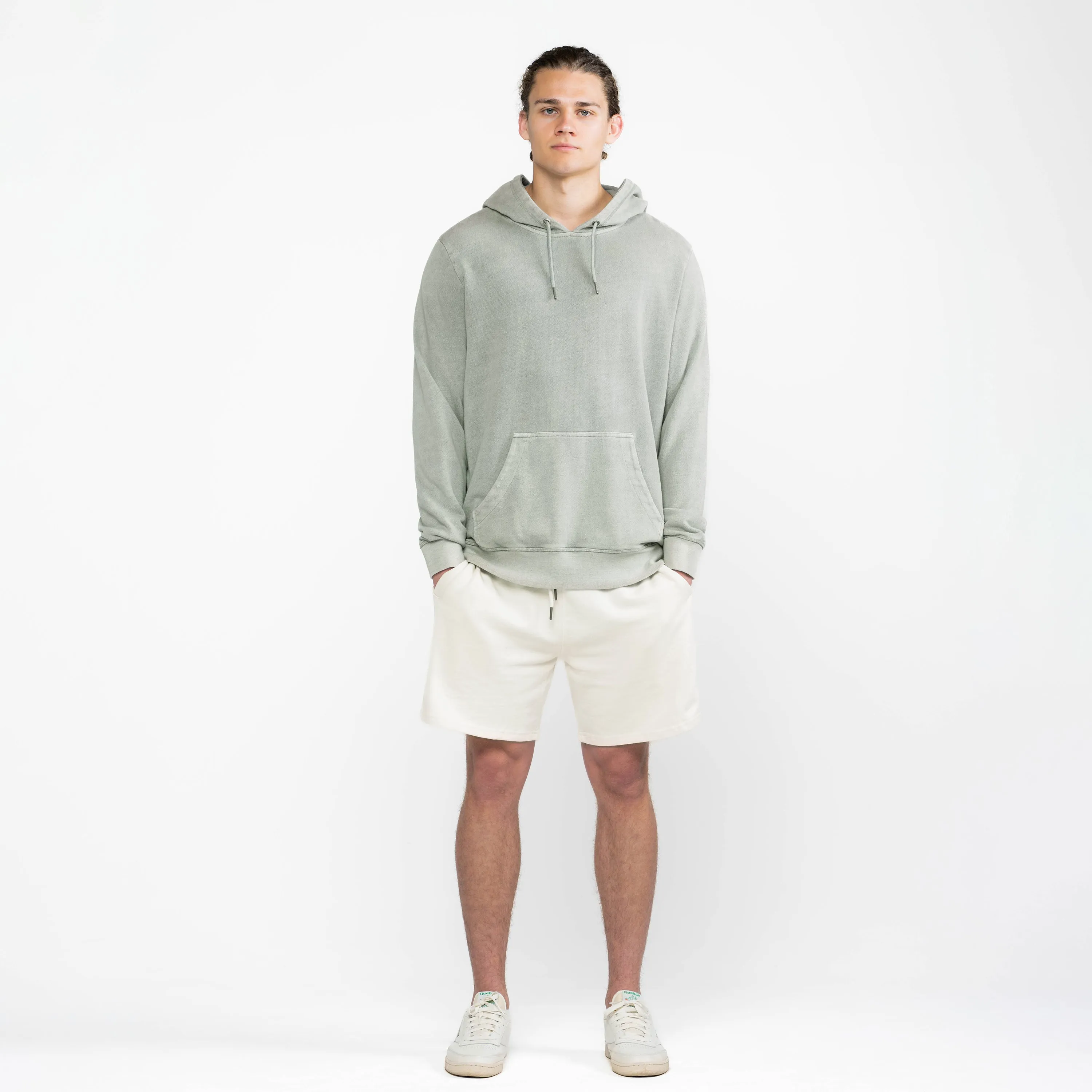 Sage Organic Cotton French Terry Hooded Sweatshirt