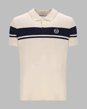 Sergio Tacchini YOUNG LINE Polo Shirt Buttercream/Maritime Blue