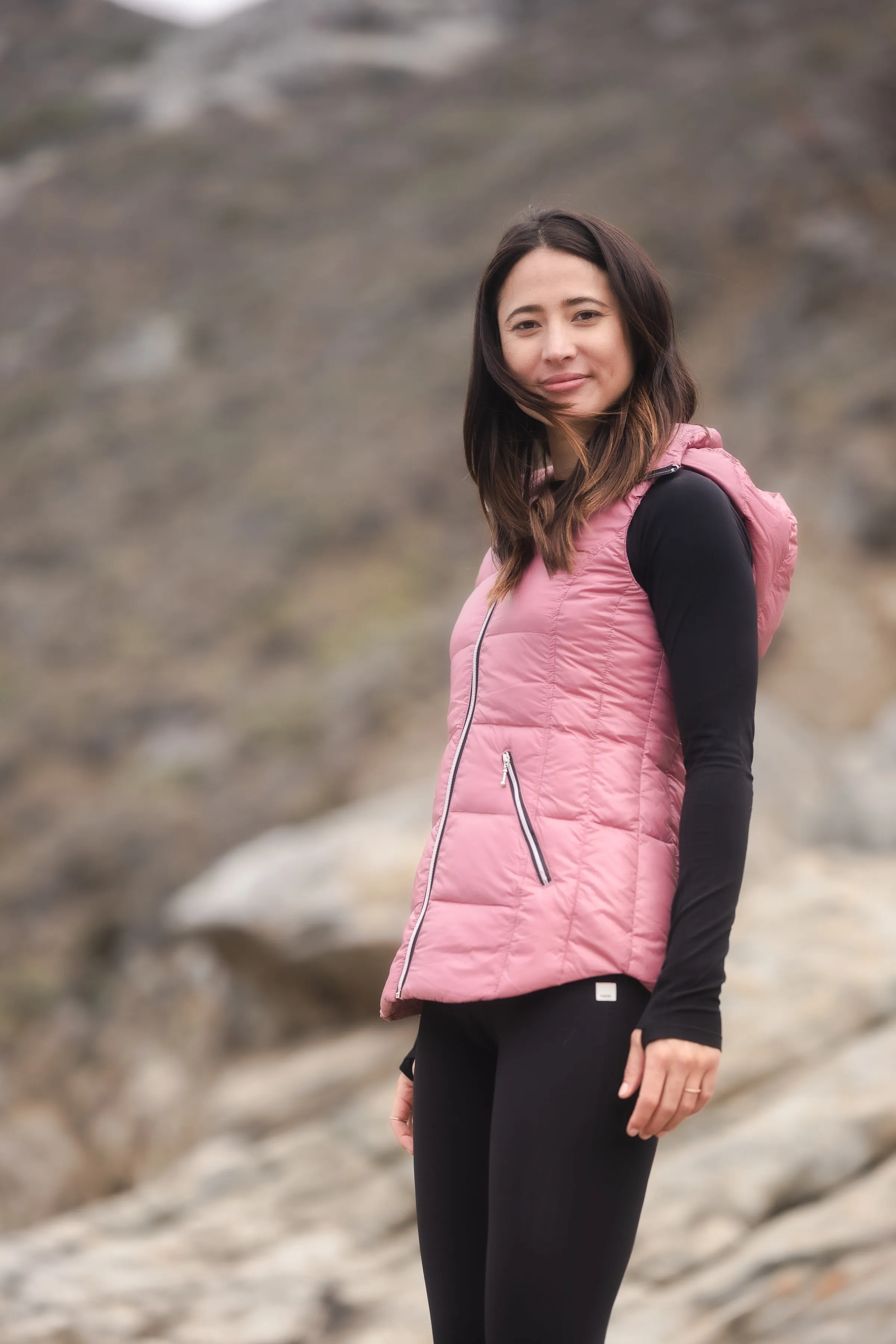 Short Hooded Quilted Vest