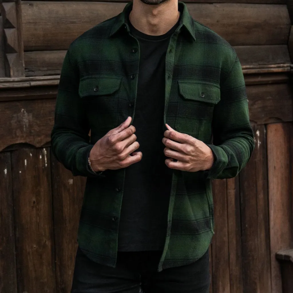 Summit Flannel Shirt | Evergreen