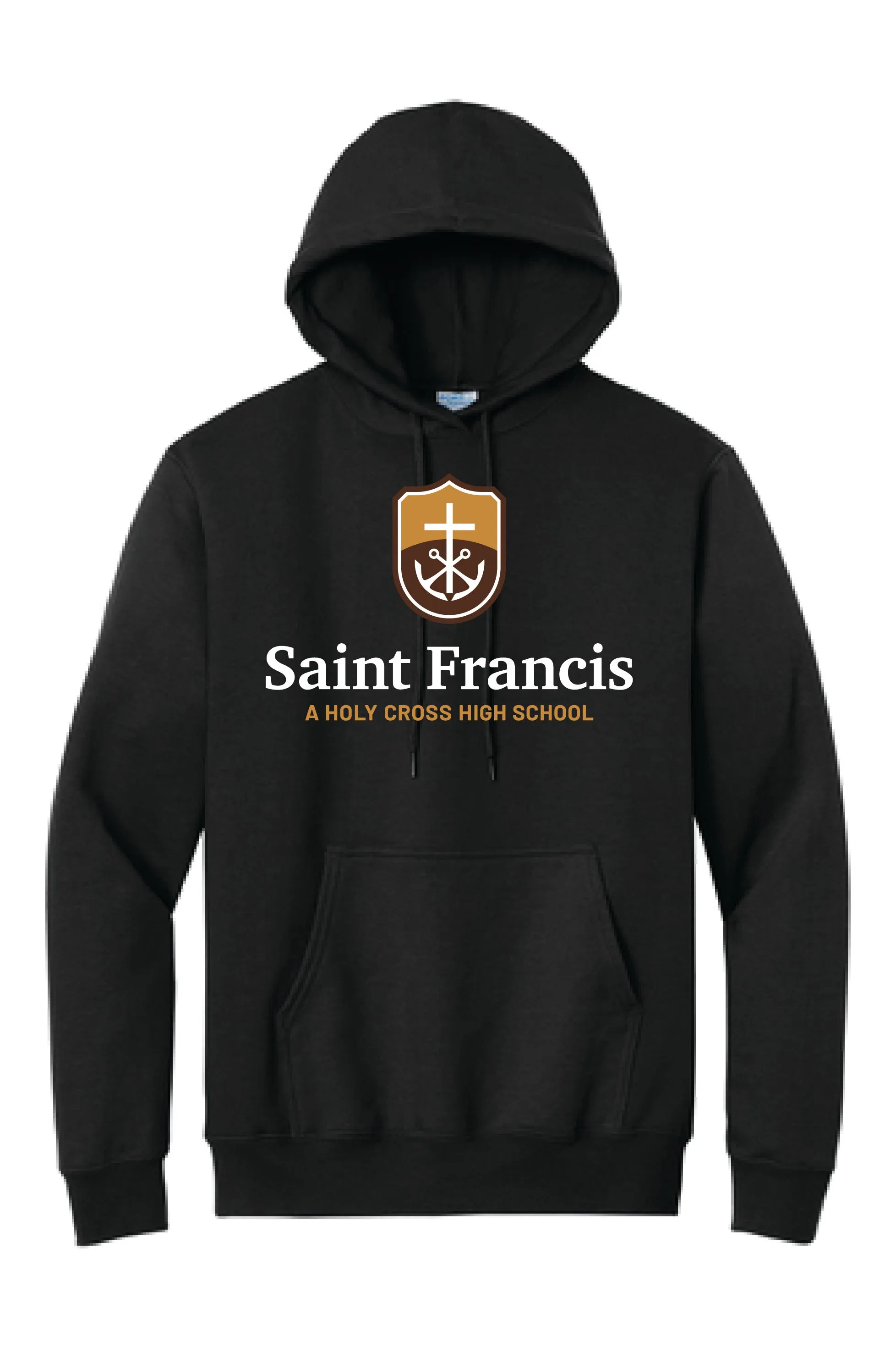 Sweatshirt, SHIELD and SAINT FRANCIS (NEW LOGO) SIlkscreen- Hooded Pullover