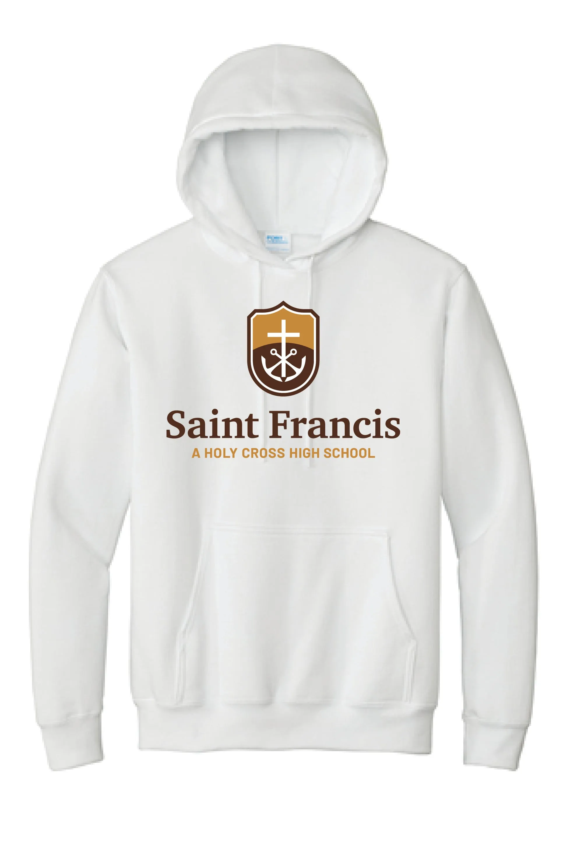 Sweatshirt, SHIELD and SAINT FRANCIS (NEW LOGO) SIlkscreen- Hooded Pullover