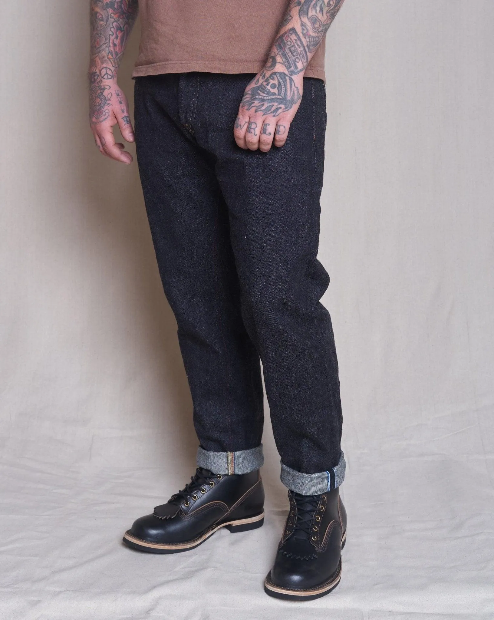 Tanuki 16.5oz RCHT Red Cast High Rise Tapered Selvedge Denim