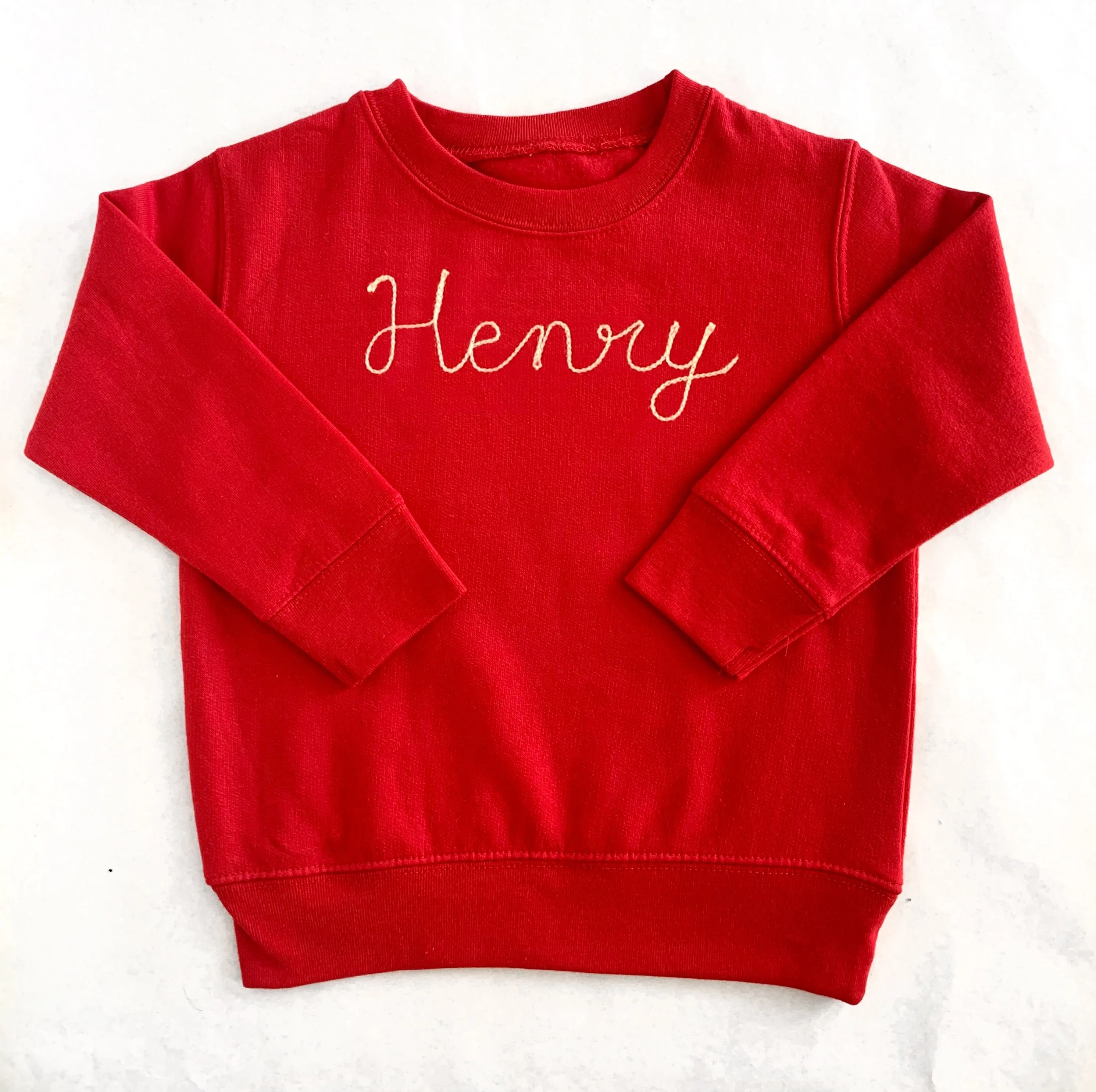 The Kids Chainstitch Sweatshirt - Red