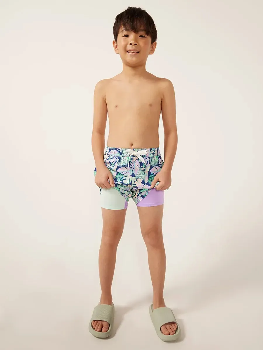 The Night Faunas (Boys Classic Lined Swim Trunk)