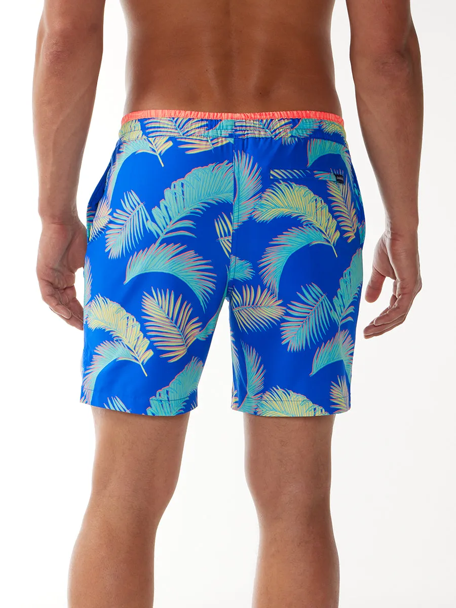 The Retro Palms 7" (Classic Lined Swim Trunk)