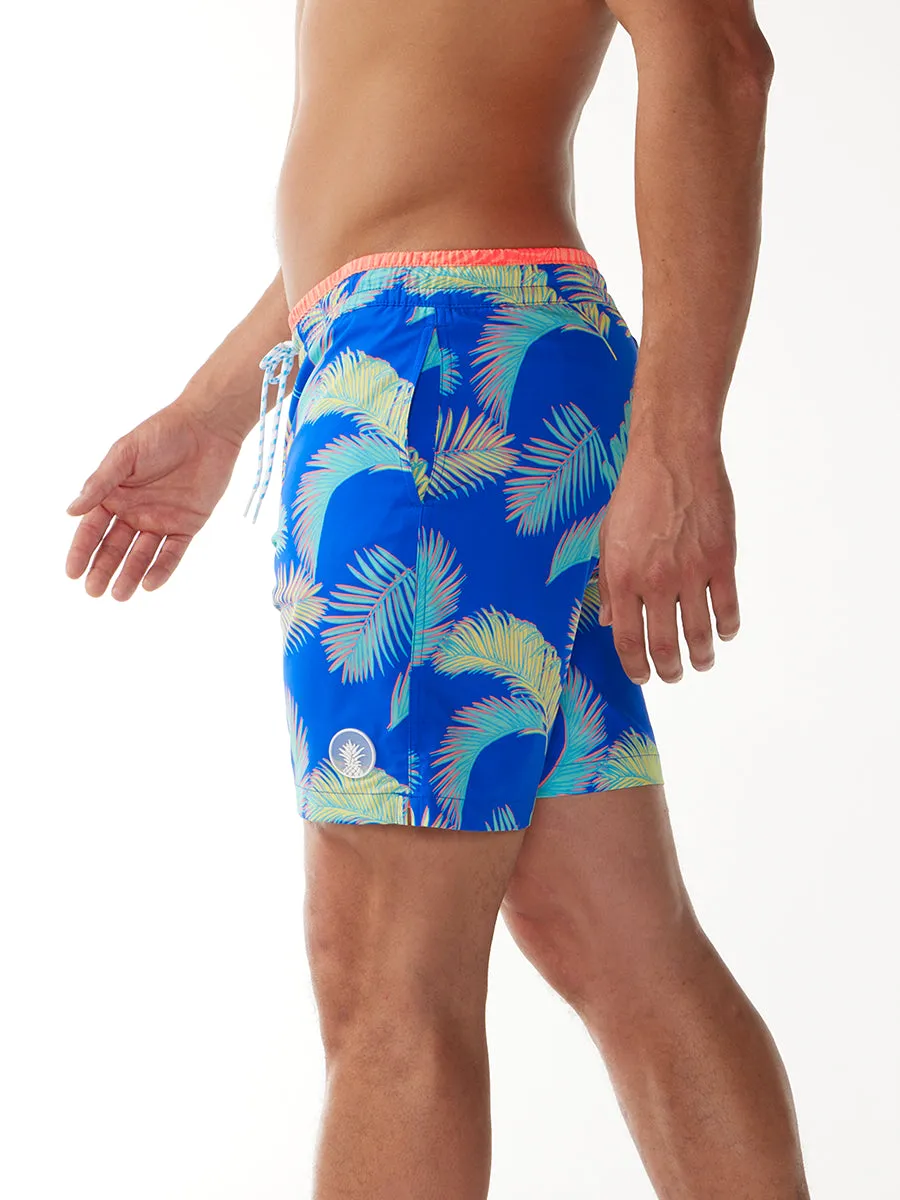 The Retro Palms 7" (Classic Lined Swim Trunk)