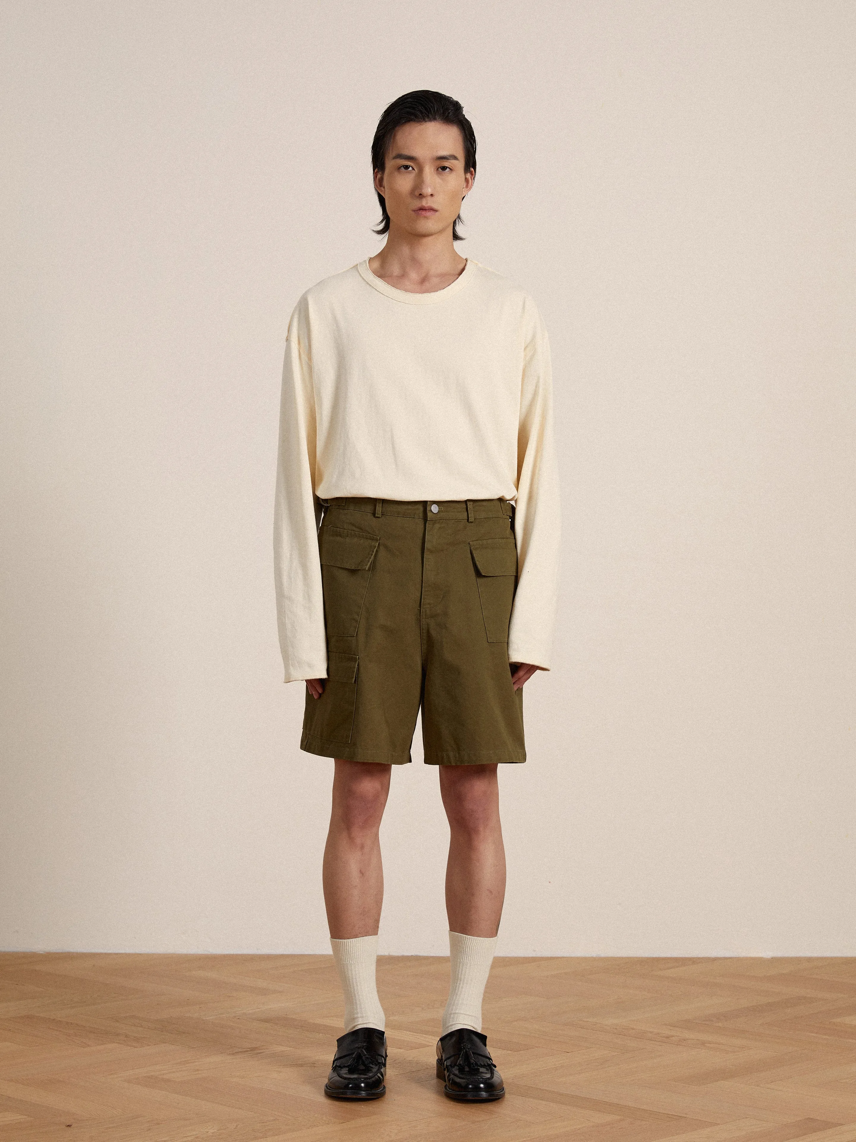 Twill Cargo Shorts