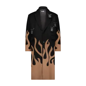 UP IN FLAMES OVERCOAT