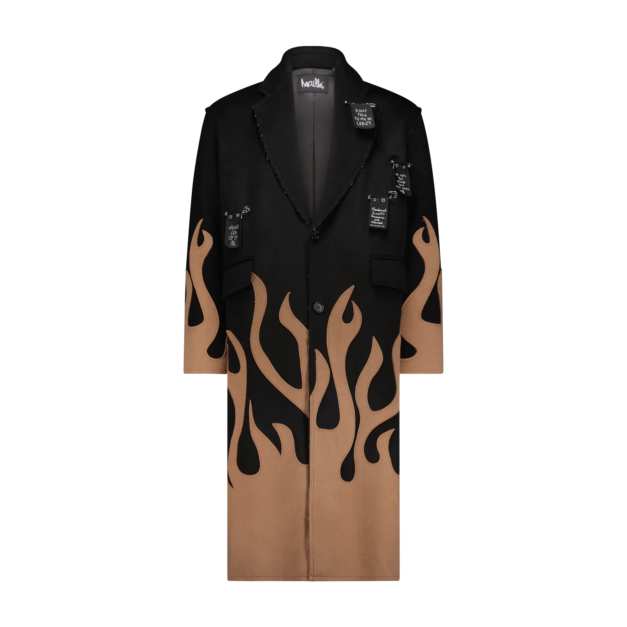 UP IN FLAMES OVERCOAT