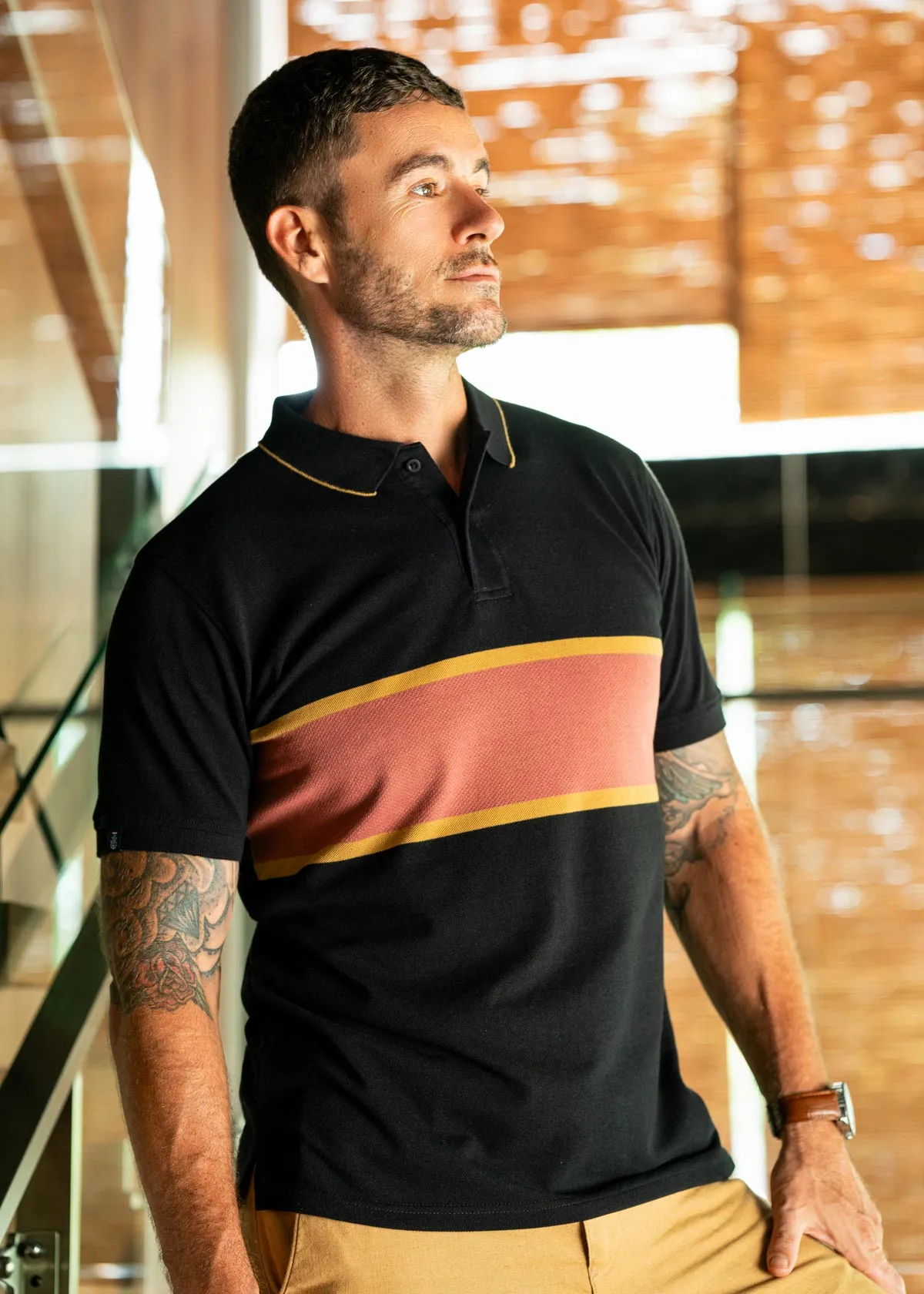 Urban Elite Contrast Tipping Polo