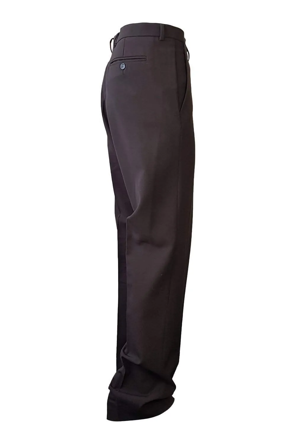 VICTOR VICTORIA Men's Brown Wool Blend Straight Leg Trousers (54)