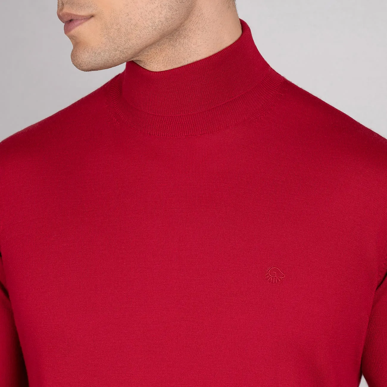 Wool Pullover Light Turtleneck Men