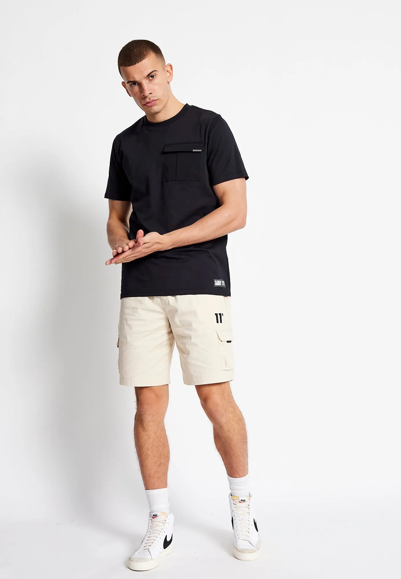 Woven Cargo Shorts - Stone