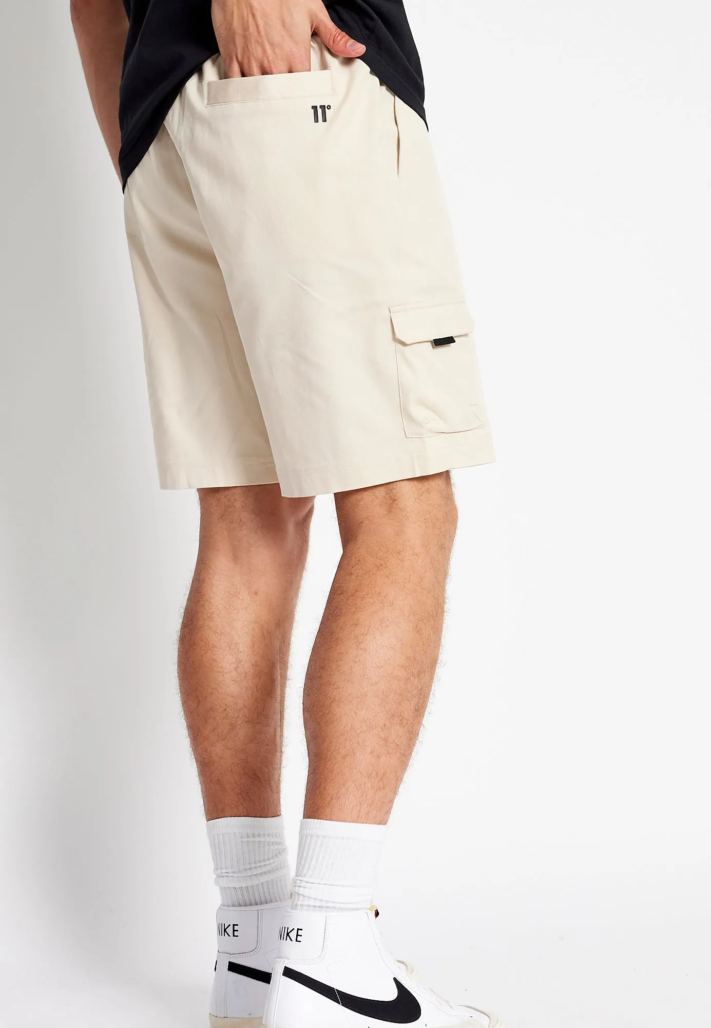 Woven Cargo Shorts - Stone